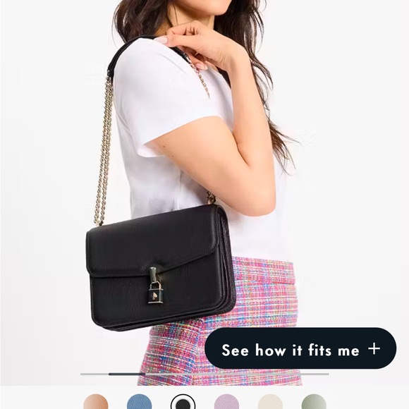 Kate Spade Locket Large Flap Shoulder Bag Olive Romaine purse - Picture 15 of 16